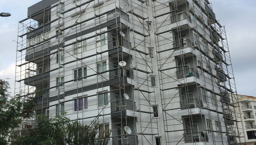 Dış cephelerden, tamirati sona Fileli Sıva ,Isı Yalıtım, Dekoratif, Çizgi doku,Boya,Uygulaması, Ustası  ile